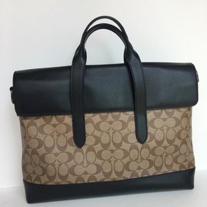 Coach laptop briefcase